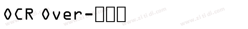OCR Over字体转换